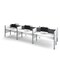 Bestar Bestar Pro-Biz 183W 6-Person Office Cubicles with Gray Tack Boards and Low Privacy Panels in white 100873CG-17 - alternate 6